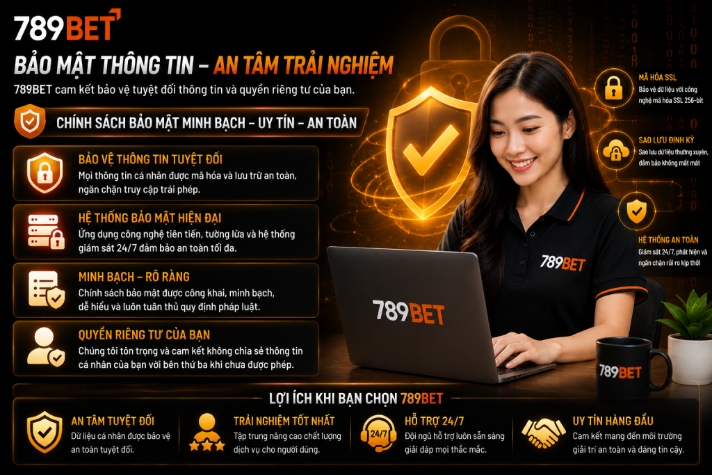 Người dùng an tâm sử dụng dịch vụ tại 789BET