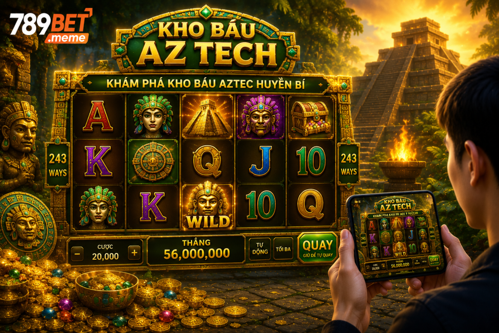 Người chơi trải nghiệm các vòng quay trong Kho Báu AZ Tech