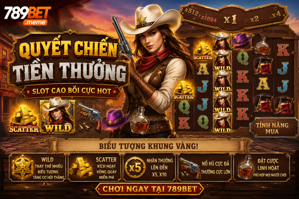 Giao diện Quyết Chiến Tiền Thưởng với các biểu tượng phần thưởng lớn