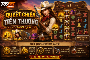 Giao diện Quyết Chiến Tiền Thưởng với các biểu tượng phần thưởng lớn