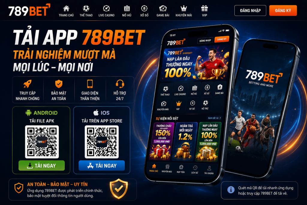 Giao diện tải app 789BET